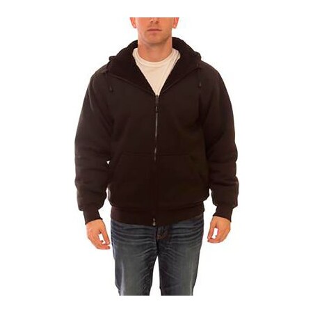 Tingley Workreation Heavyweight Insulated Hoodie, Black, Polyester/Cotton, L S78143.LG